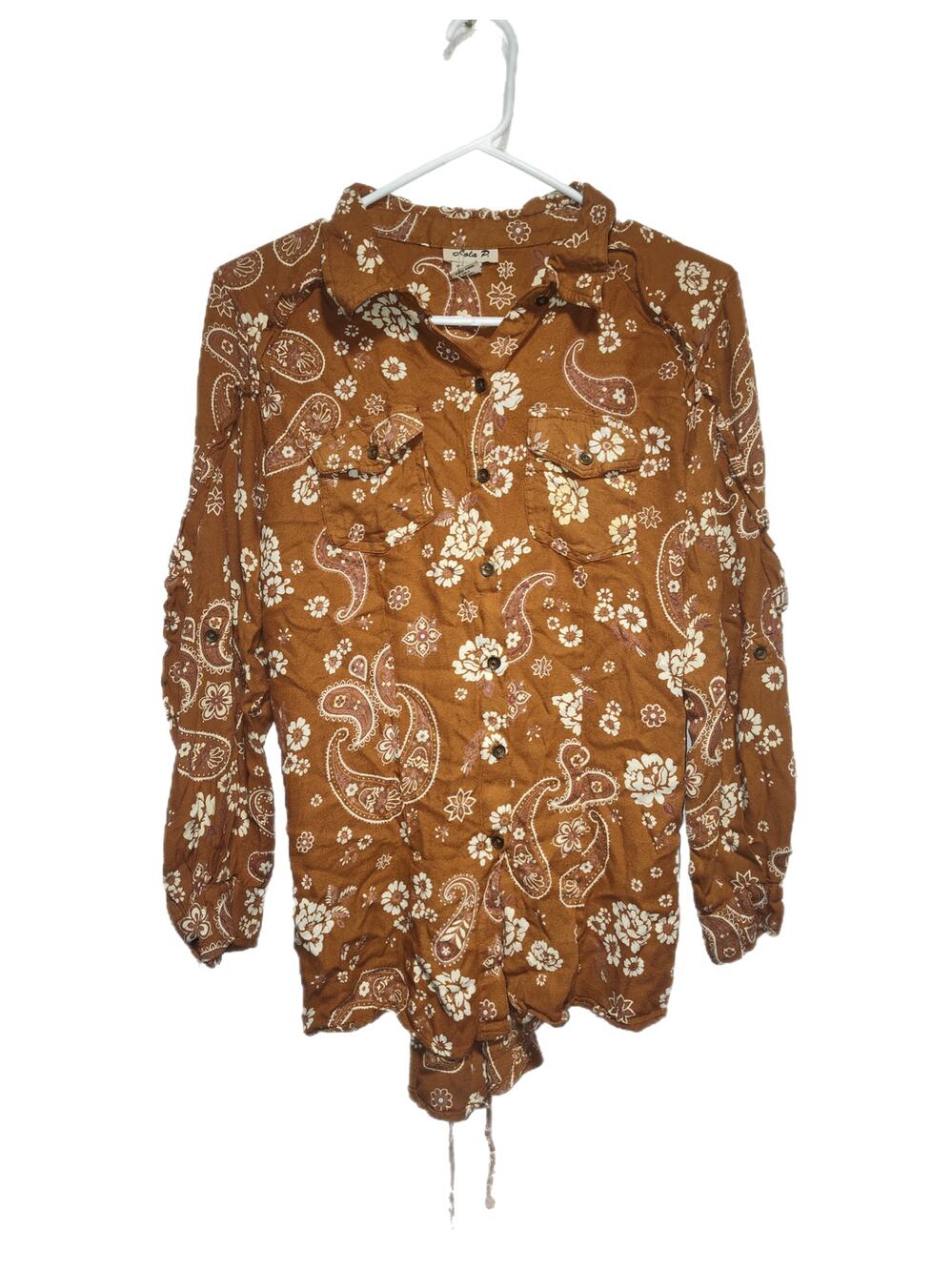 Lola P Women's Button Up Size Medium